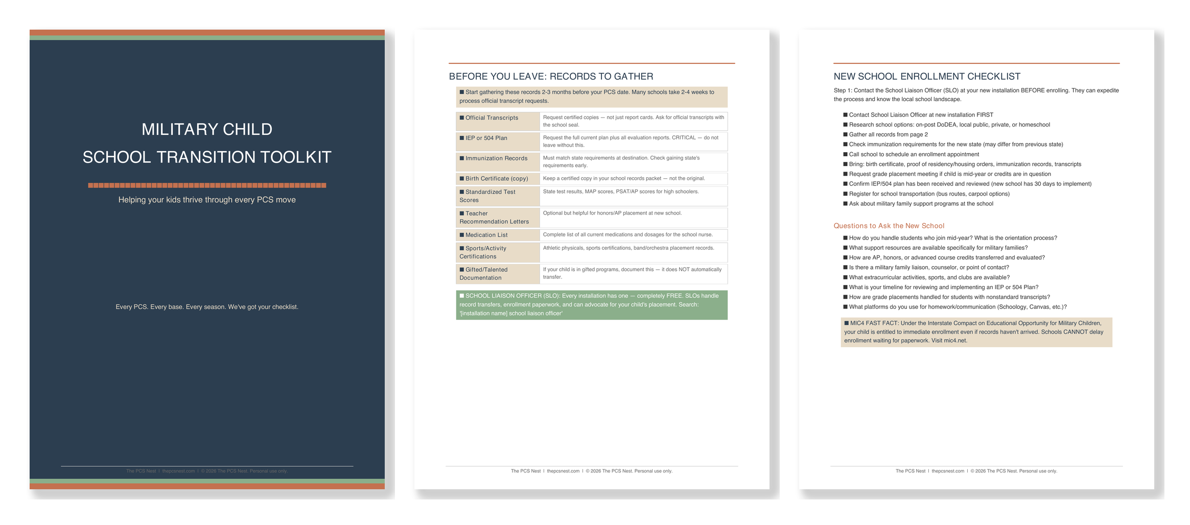Military Child School Transition Toolkit