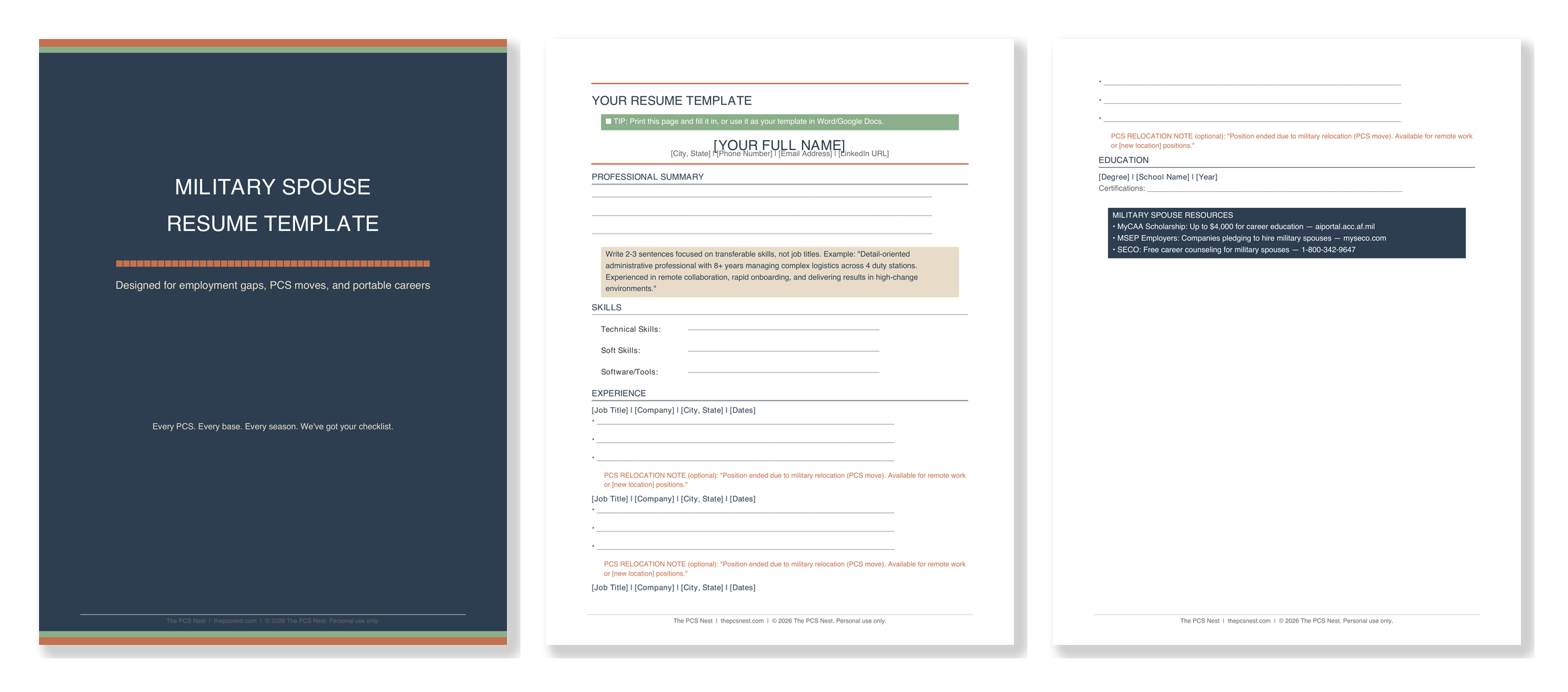 Military Spouse Essentials Bundle